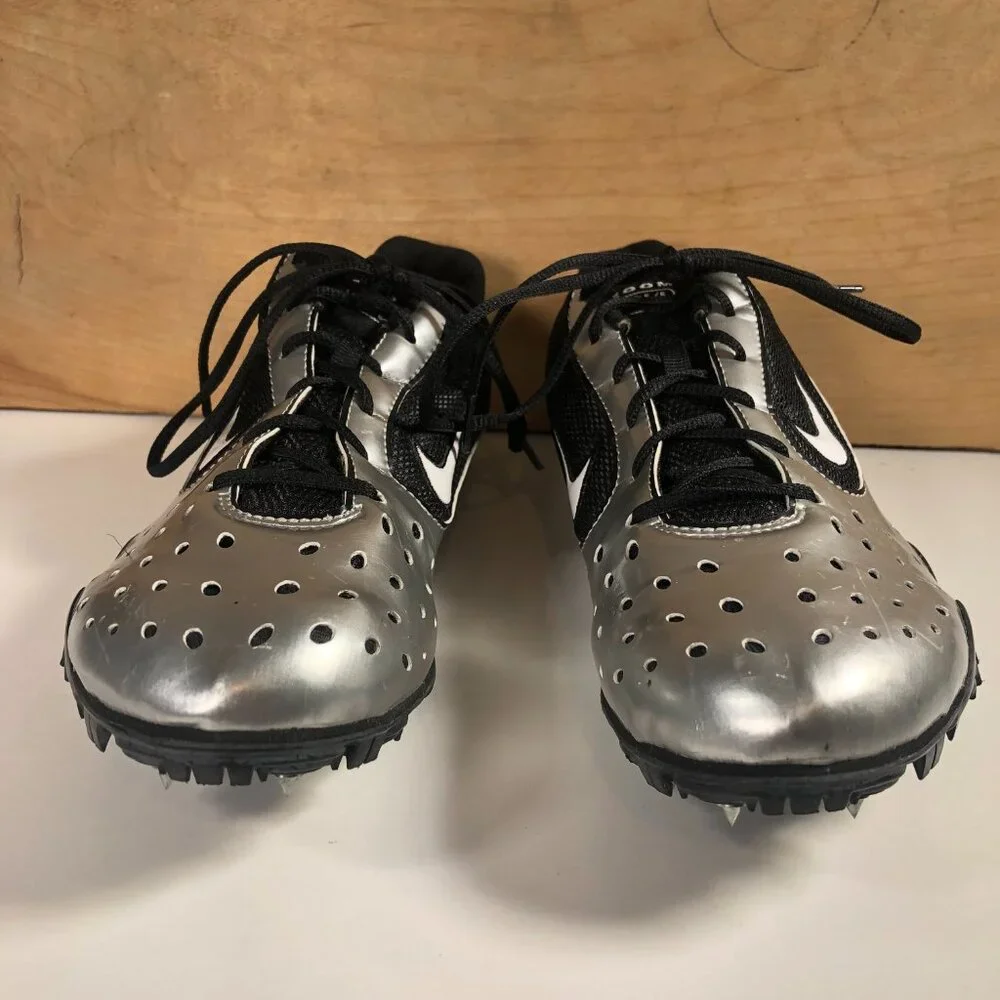 Nike Zoom Rival Bowerman Series Mens Size 10 Track Shoes 311894-011 Blk/Silver - Picture 4 of 13